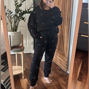 Juicy COUTURE Black‎ Label Bejeweled sweatset. Size M